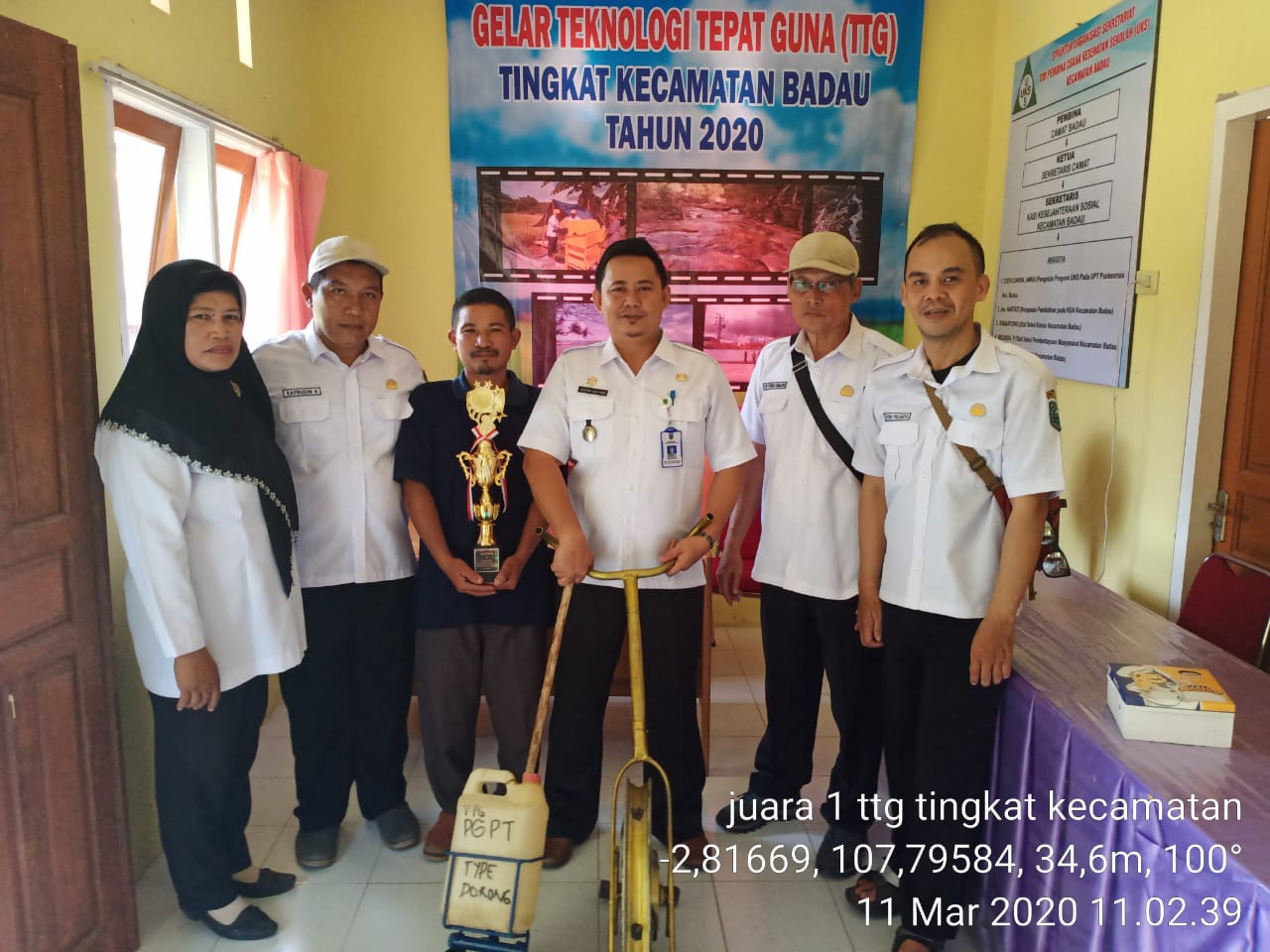 Alat Tanam Benih N2 Karya Nazar Raih Juara Pertama di Ajang Lomba Gelar TTG Badau 2020